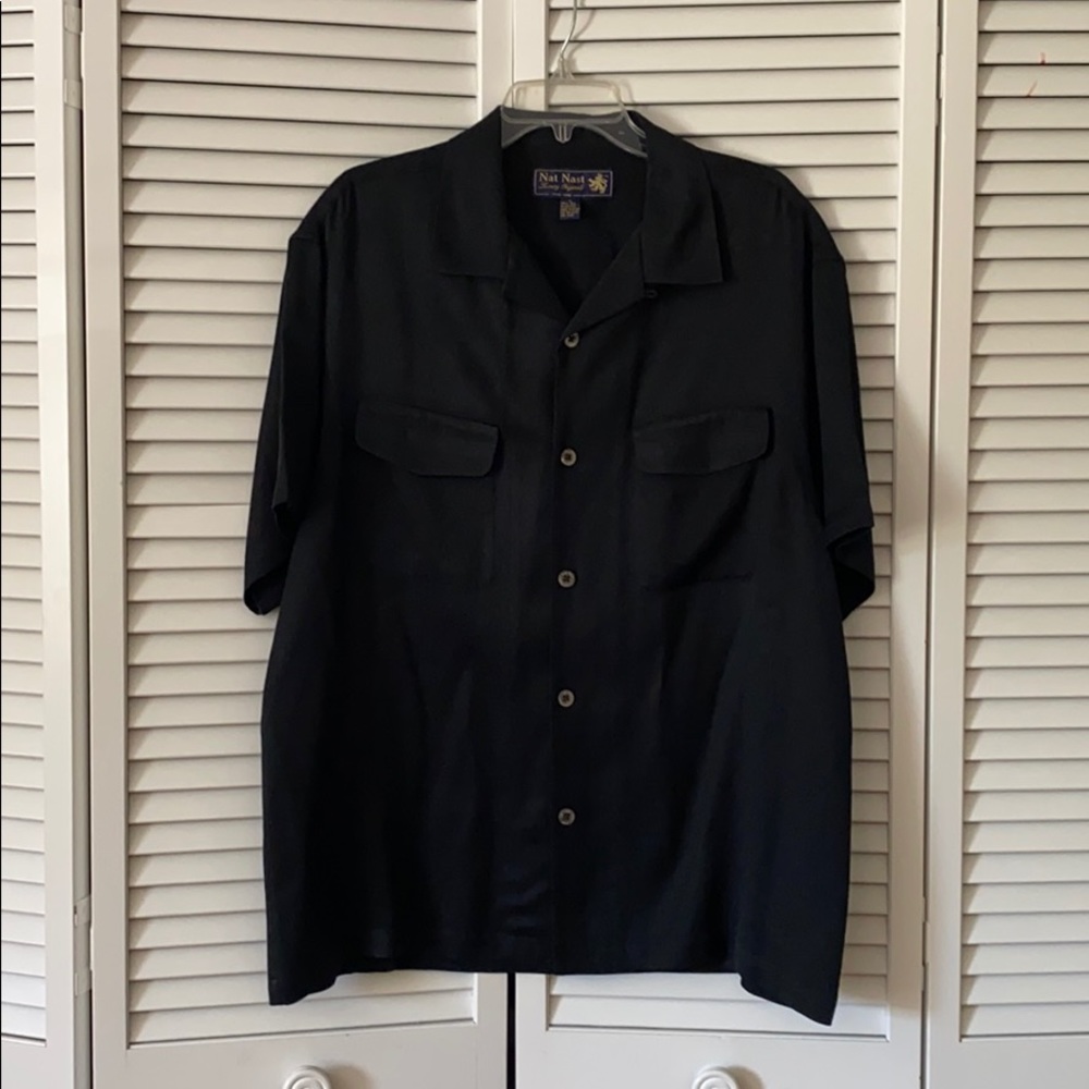 Nat Nast 100% silk men’s shirt